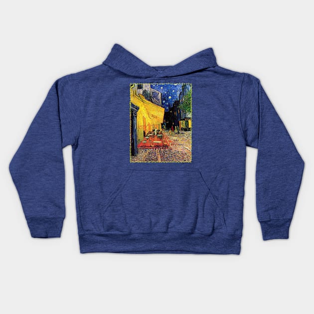 Night Cafe by Vincent van Gogh Kids Hoodie by MasterpieceCafe